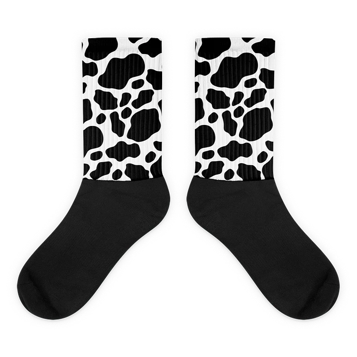 Cow Print Socks - Black & White product image (2)