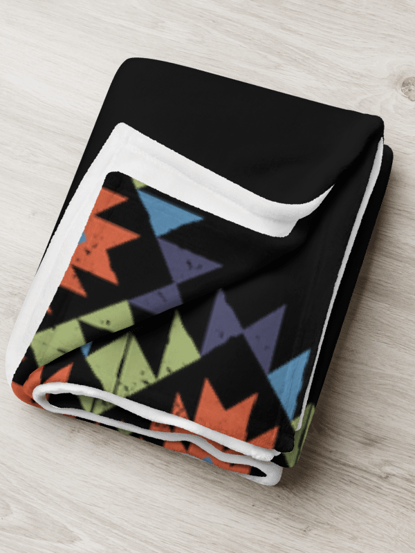 Geometric Aztec Fusion Throw Blanket product image (6)
