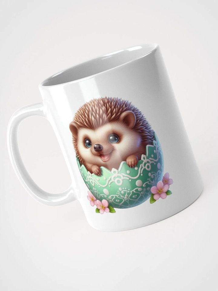 Hedgehog Easter Egg - White Mug product image (1)