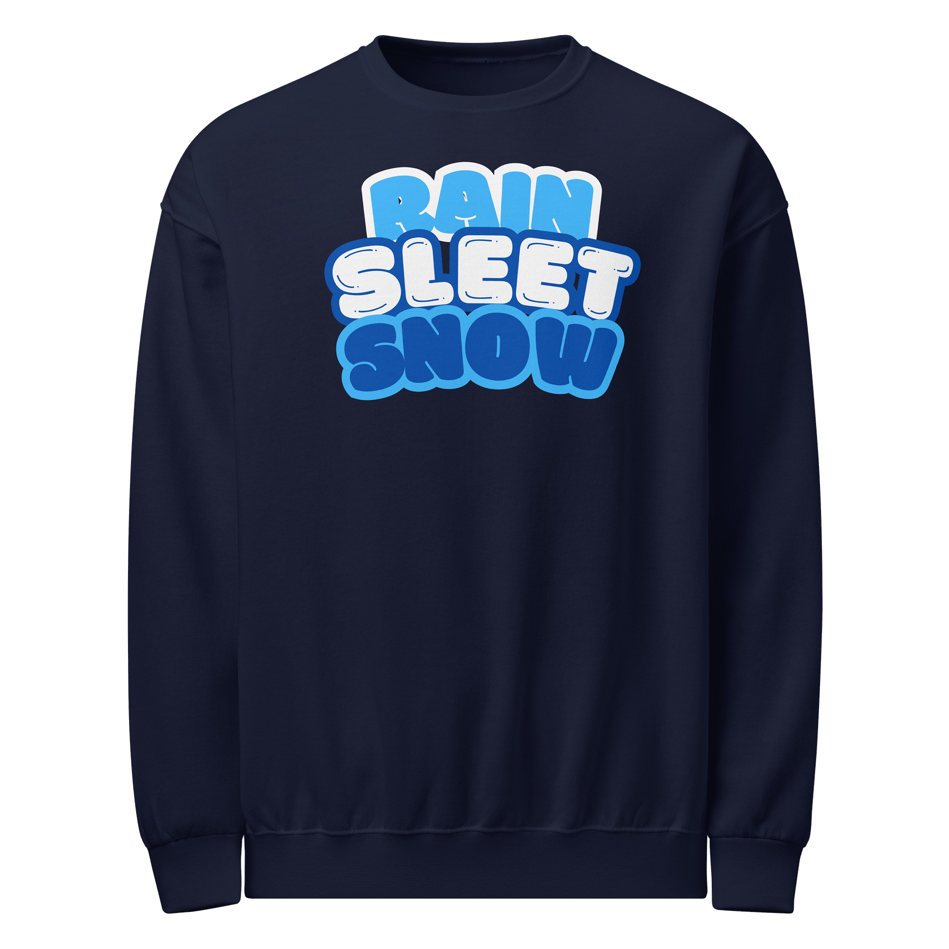 Rain Sleet Snow Unisex Sweatshirt (NAVY) product image (1)