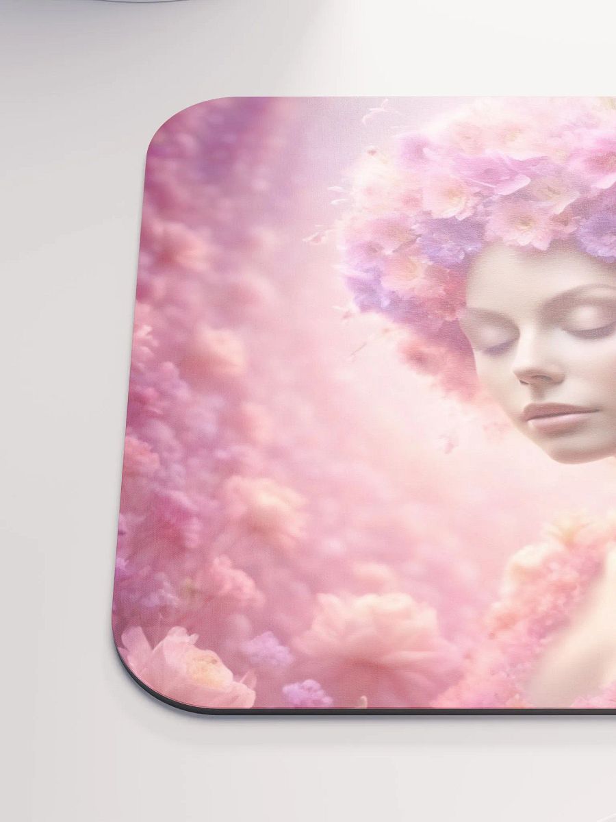 Pink Flower Girl Mouse Pad product image (6)