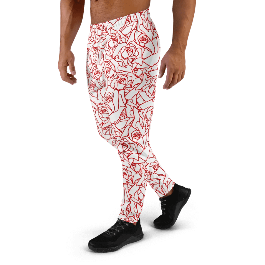 Loads of Roses · white-red joggers product image (4)