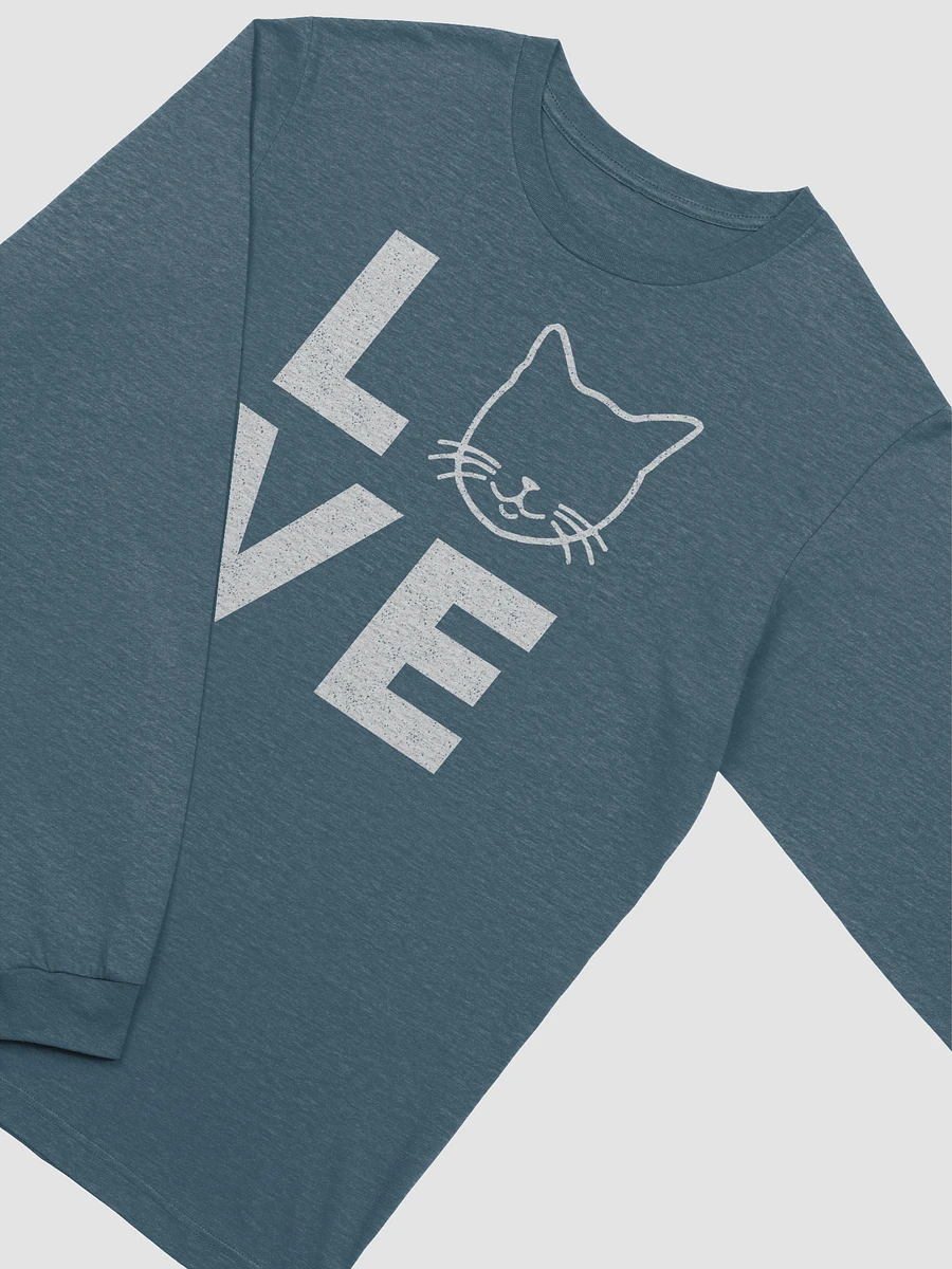 Cat Love Bella & Canvas Long Sleeve T-Shirt product image (7)