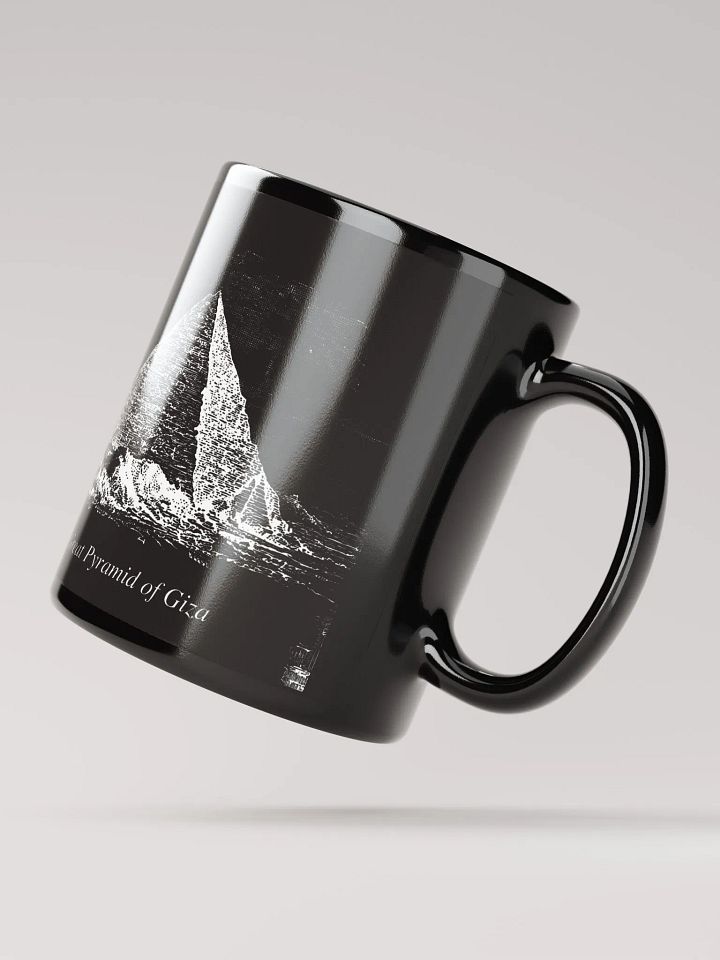 Great Pyramid of Giza, Scientific Illustration - Mug, Black product image (2)