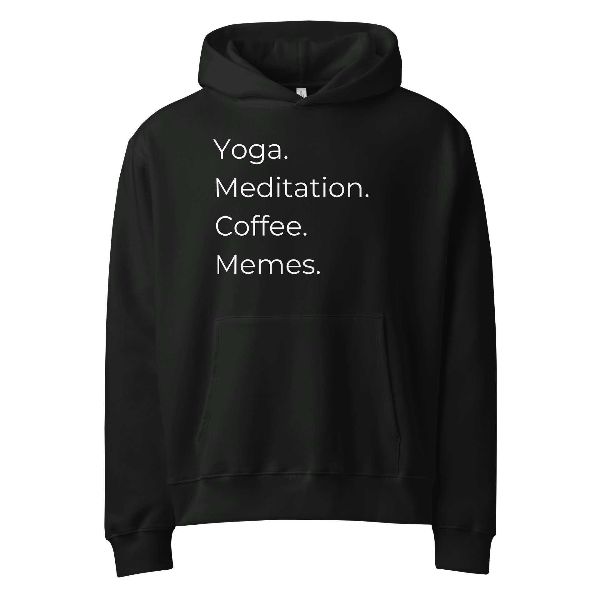 Yoga Meditation Coffee Memes Hoodie product image (1)