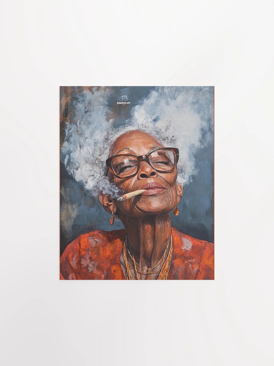 420 Stoner Art – Afrocentric Cannabis Queen Poster Unframed product image (1)
