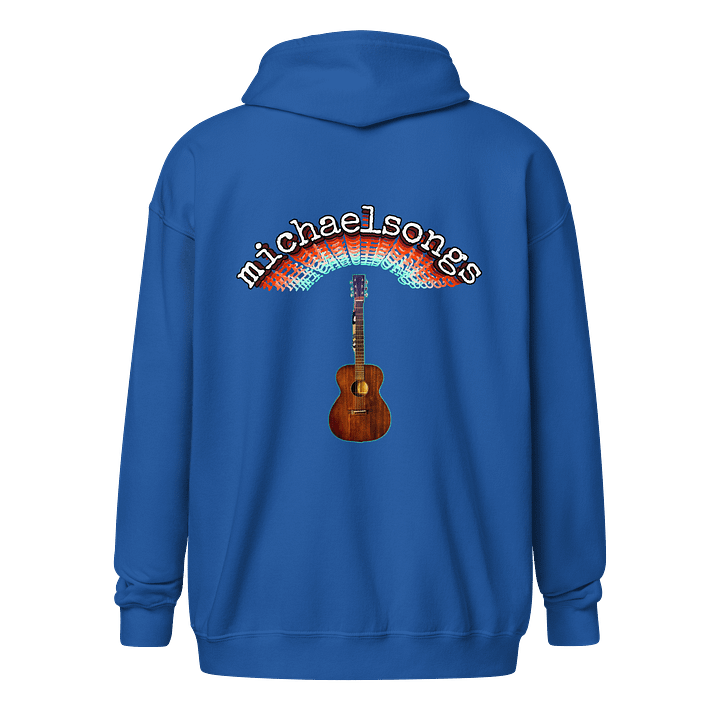 NEW!! zip hoodie w/arch guitar logo and SSL chat crew badge product image (2)