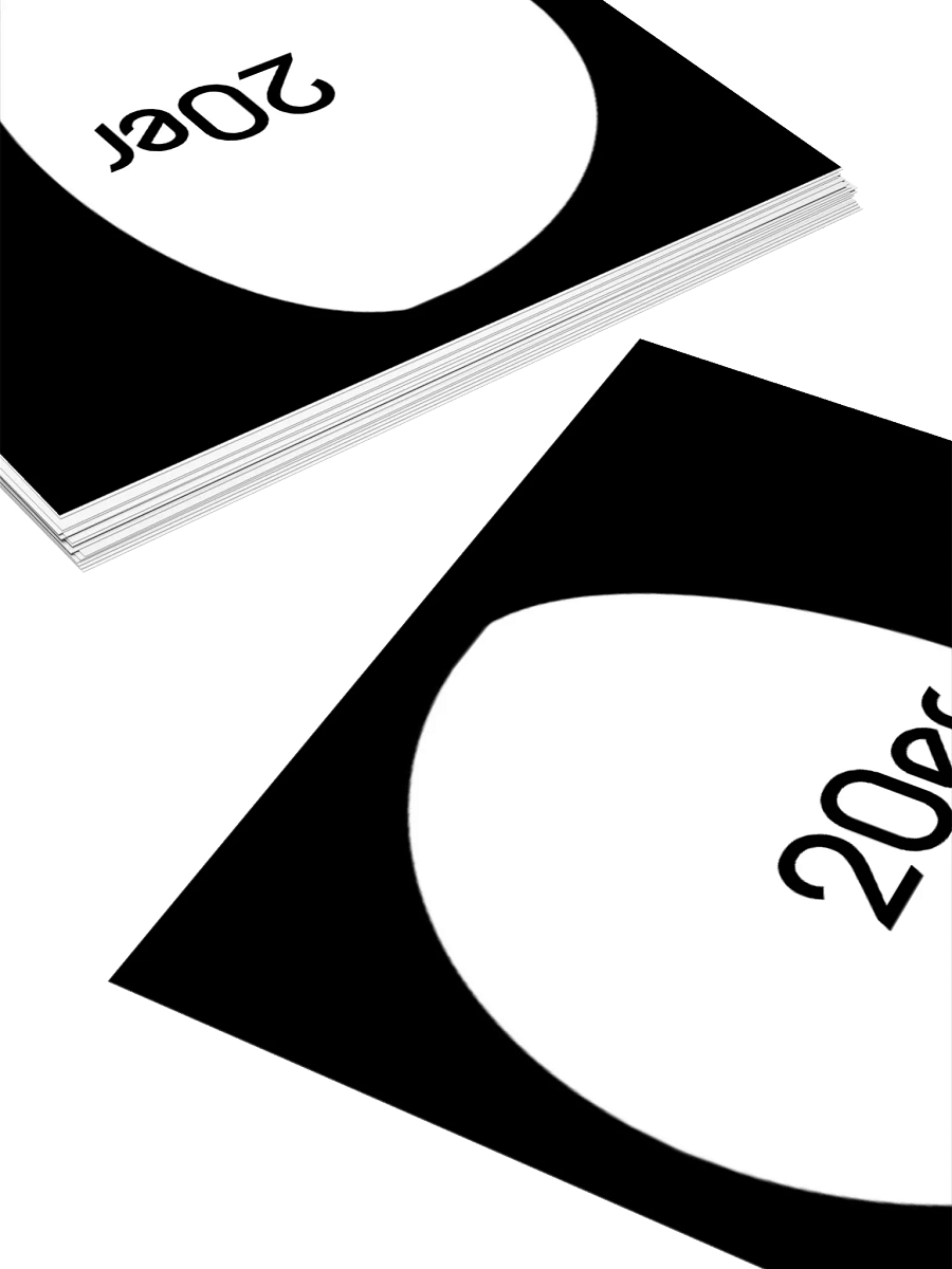 20er Waning Gibbous DARK (Kiss Cut Sticker) product image (1)