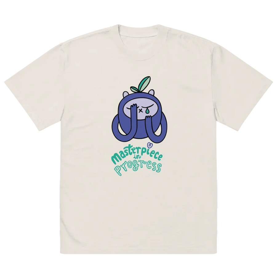 WLS T-shirt with print 'Masterpiece in progress' product image (3)