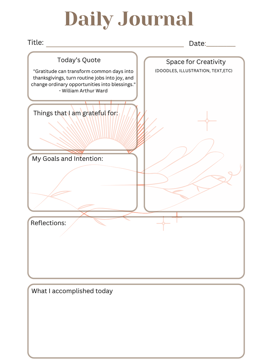 Gratitude and Growth: A Simple Daily Journal product image (3)