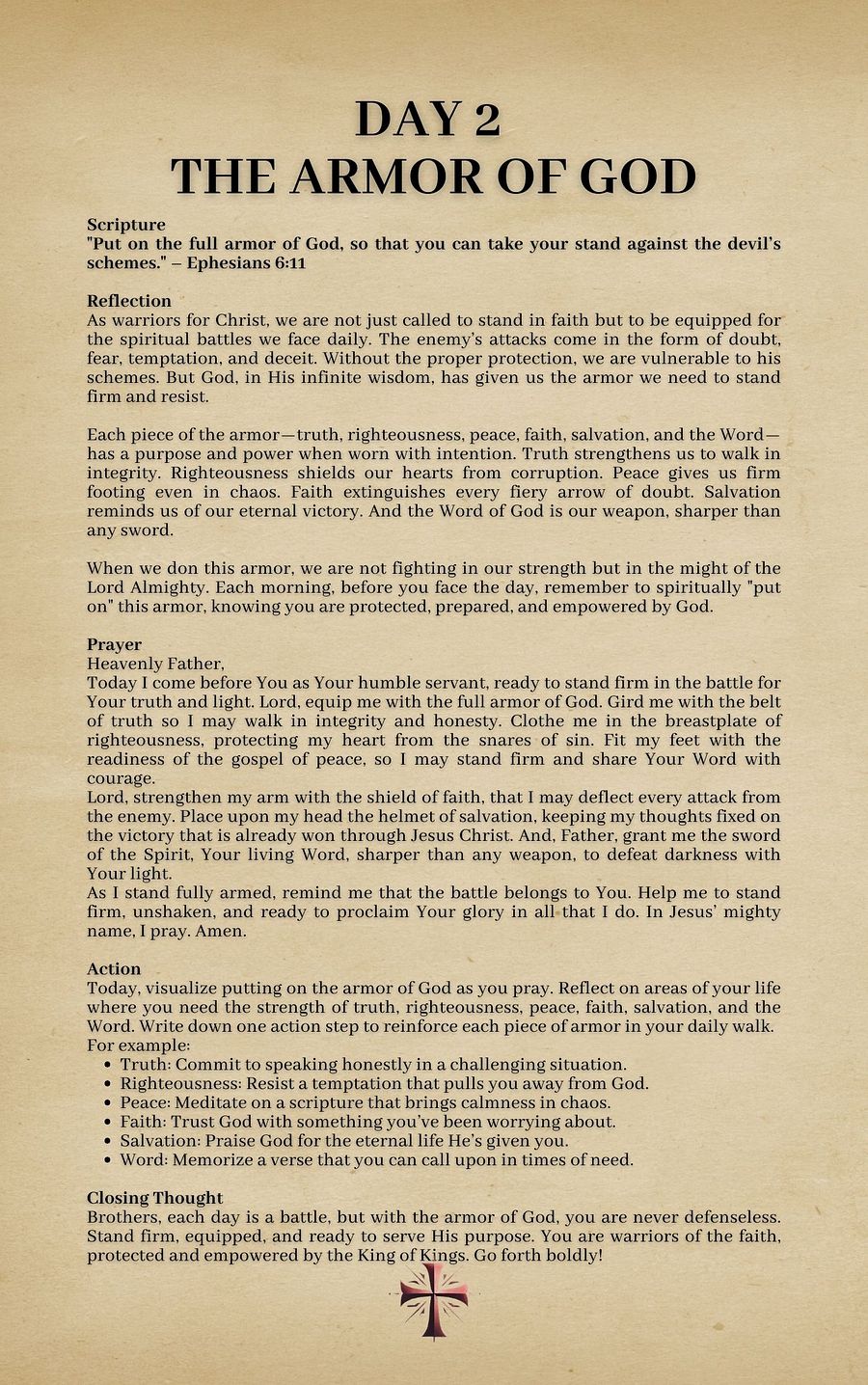 Prayer Book For Knights Templar, God's Warriors 30 days of Prayer, Reflection & Action product image (7)