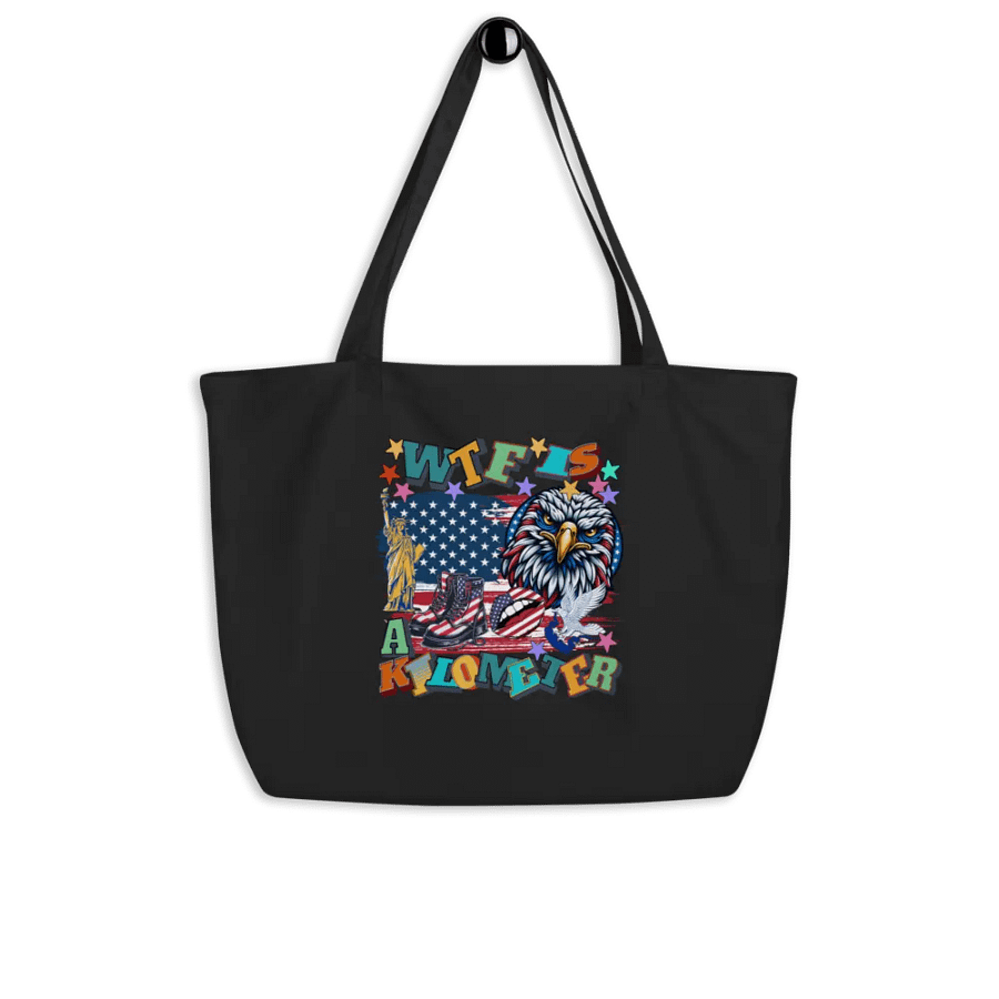 WTF Is A Kilometer Patriotic Pride Eco Tote product image (4)