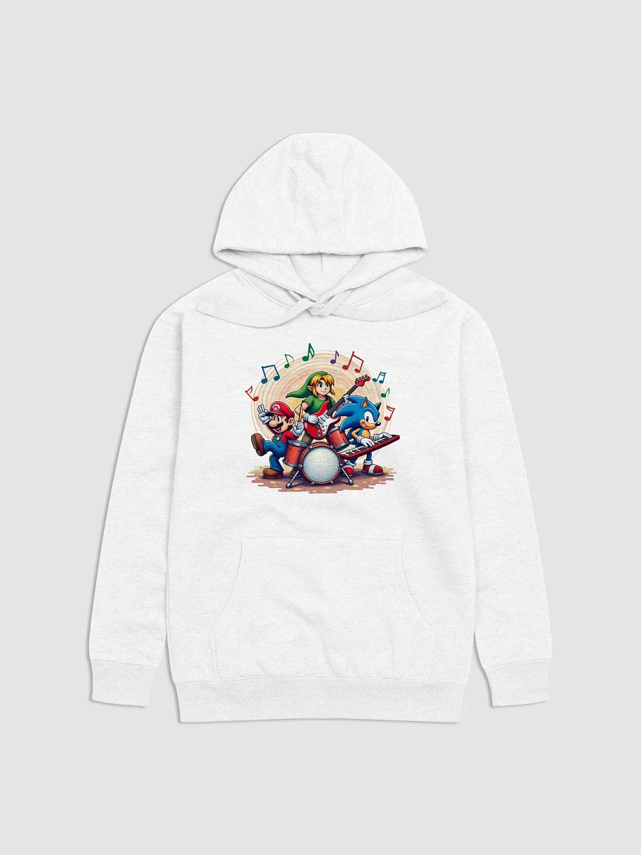 Epic Gamer Concert Hoodie: Iconic Video Game Characters Rocking Out in Style product image (1)