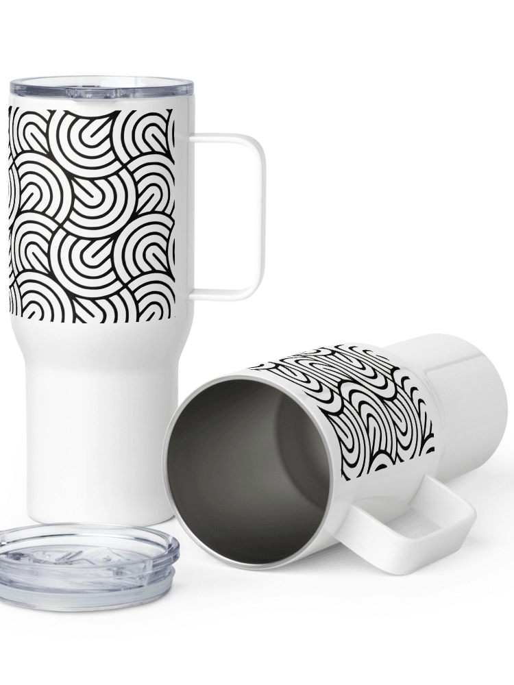 Monochrome Maze 25oz Travel Mug product image (2)