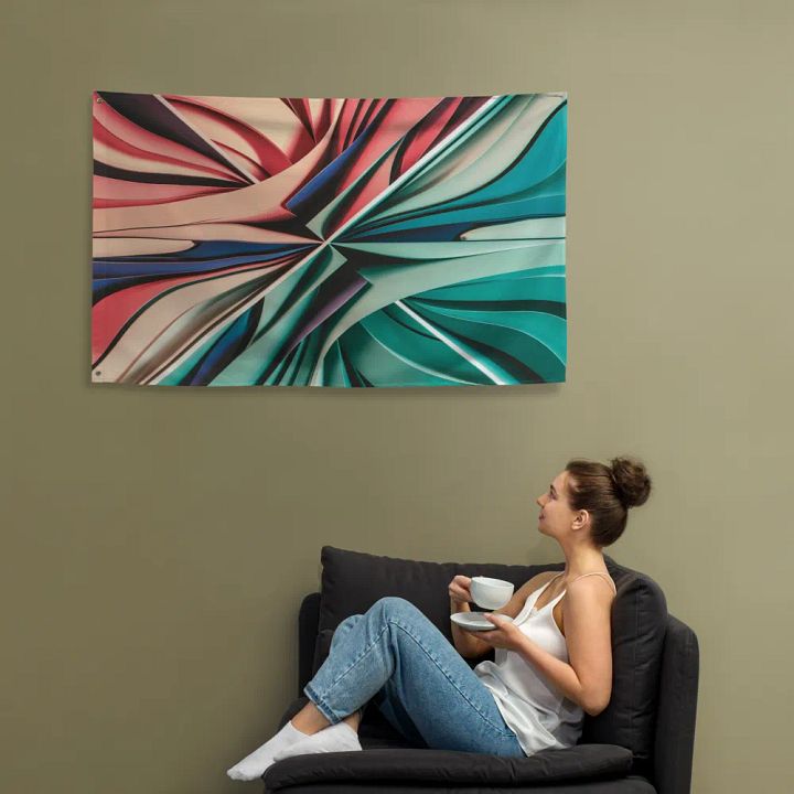 Graphic Grove All-Over Print Custom Flag - 34.5x56in product image (1)