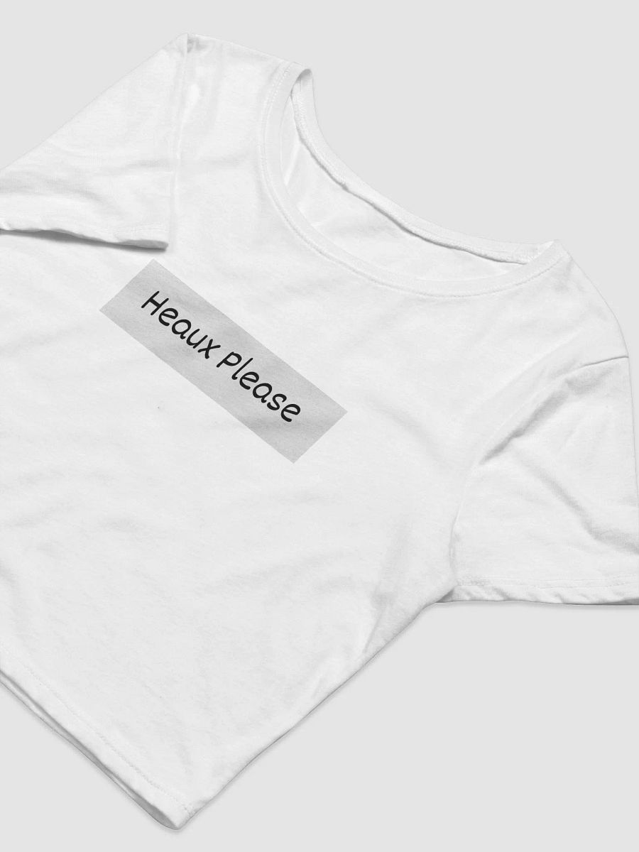 Black & White Phrase Apparel Heaux Please Crop Tshirt product image (5)