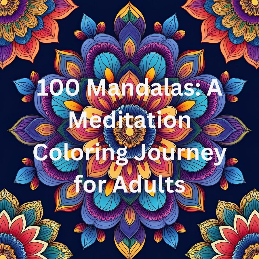 Simple Mandalas – Beginner Printable Mandala Coloring Book PDF, Large-Print, Easy Designs product image (1)