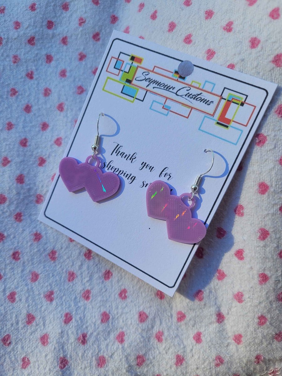 Holographic Valentine's day Earrings product image (2)