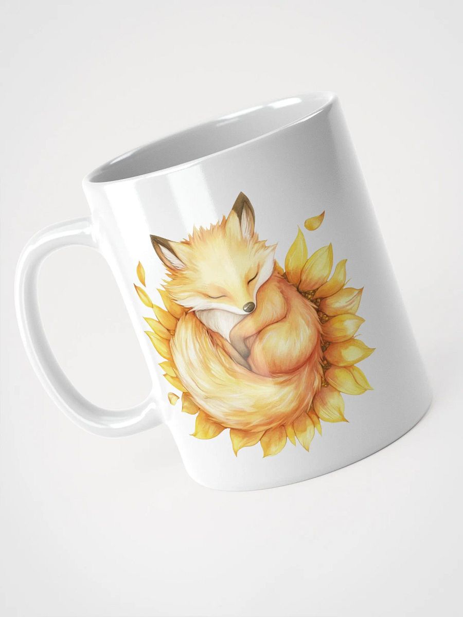 Sleepy Sunflower Fox Mug product image (8)