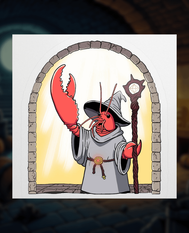 Dungeons & Lobsters Sticker 🧙🦞 product image (1)