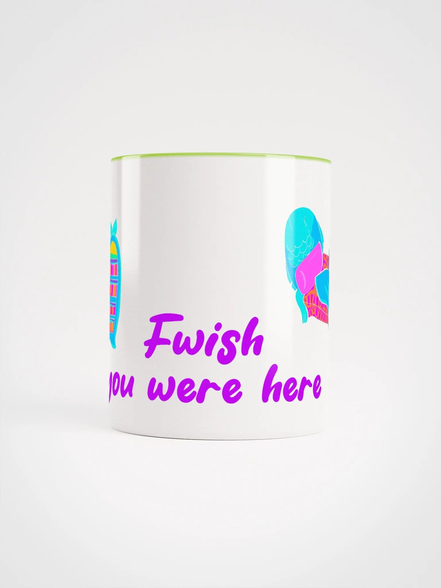 Fwish You Were Here - color mug product image (30)