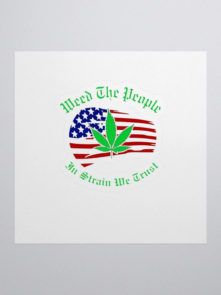 Weed The People Flag Sticker RWB product image (1)
