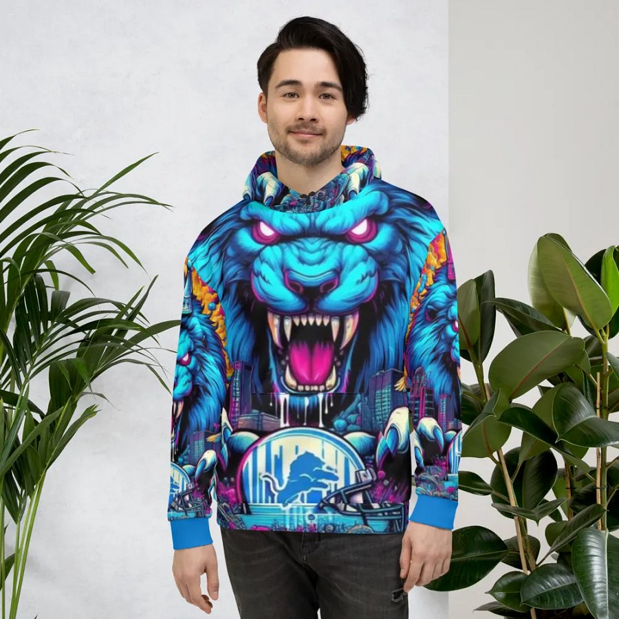 Roaring City Lion Unisex Hoodie product image (2)