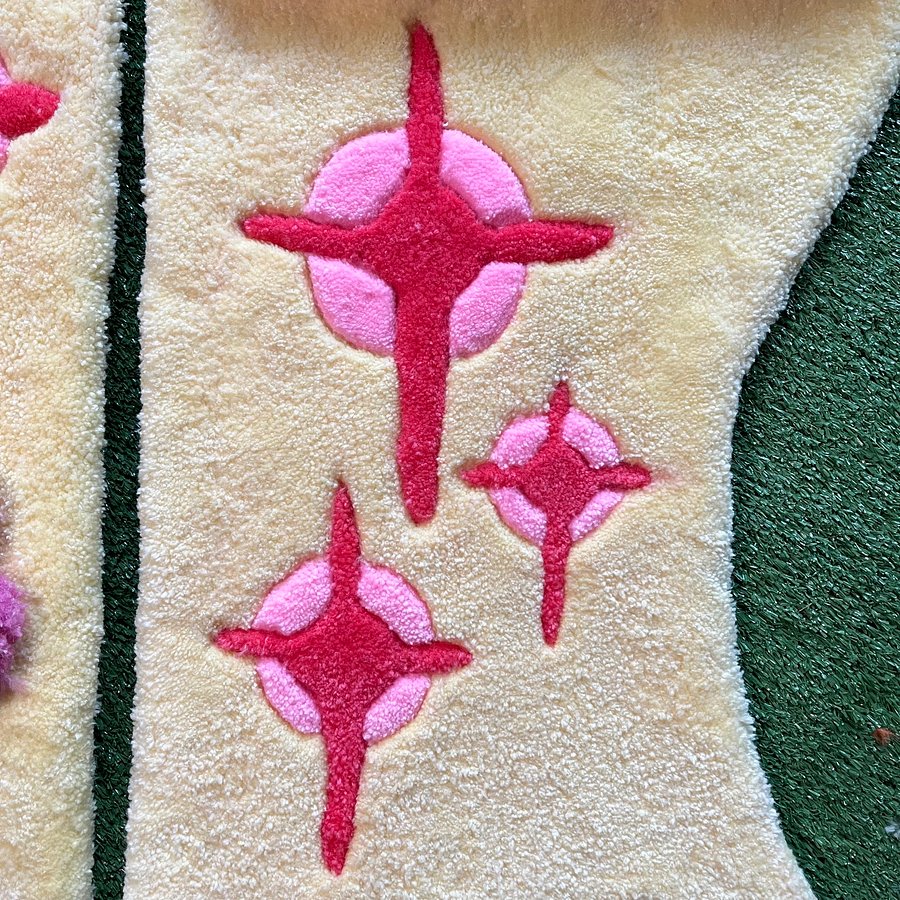 Two-Piece Yellow and Pink Sky Wall Hanging product image (2)