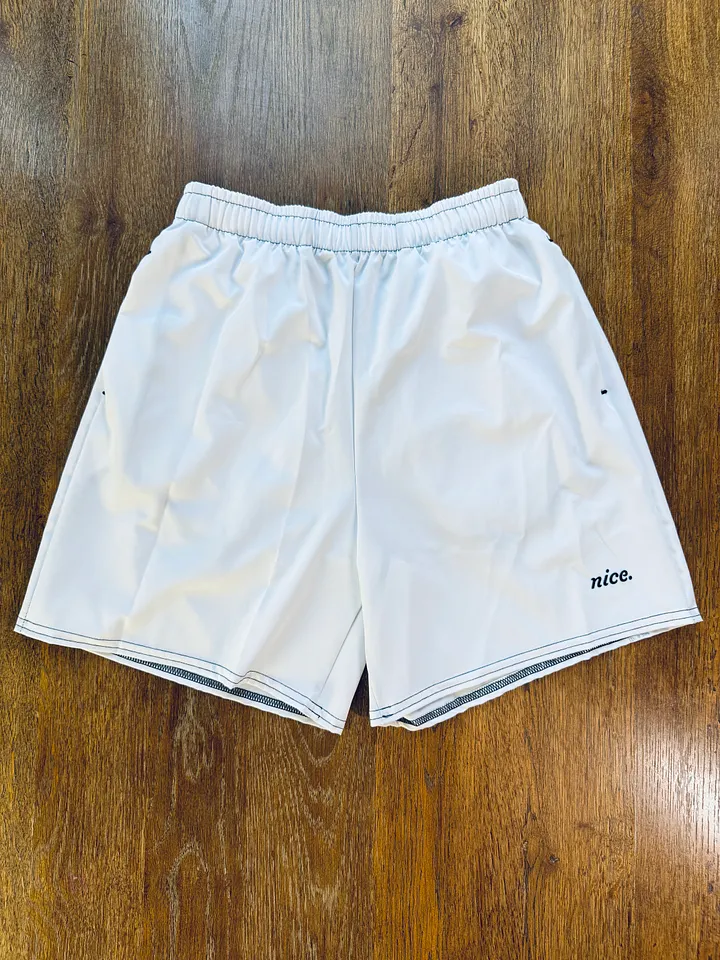 Nice. Athletics Shorts (White) product image (1)