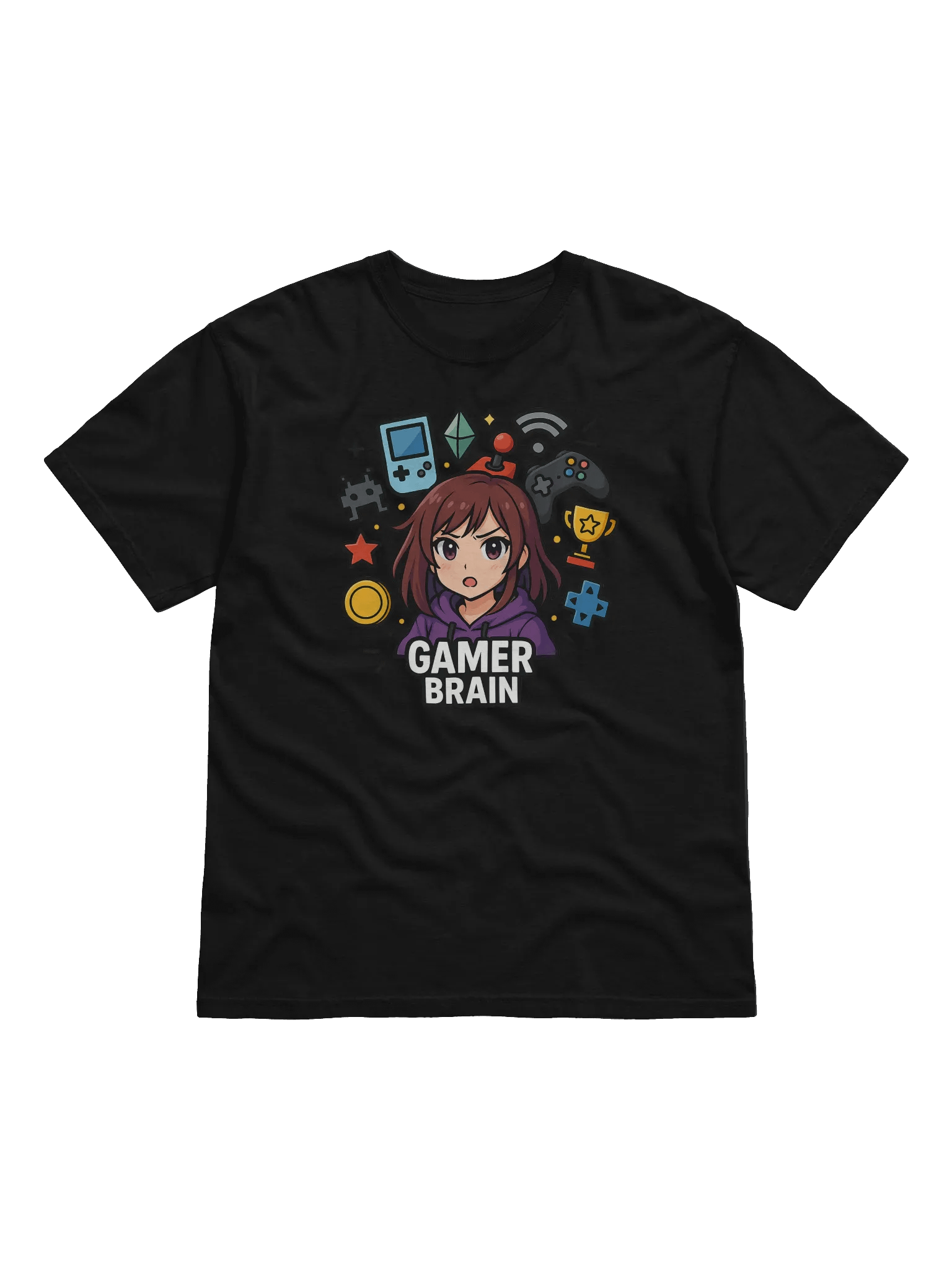 Gamer Brain Anime-Style T-Shirt product image (11)
