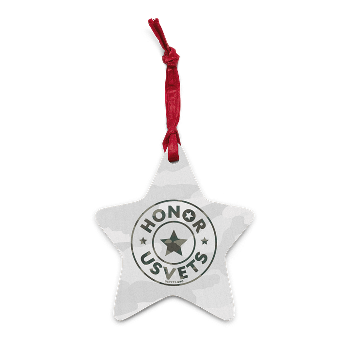 HONORUSVETS - WHITE STAR ORNAMENT product image (1)