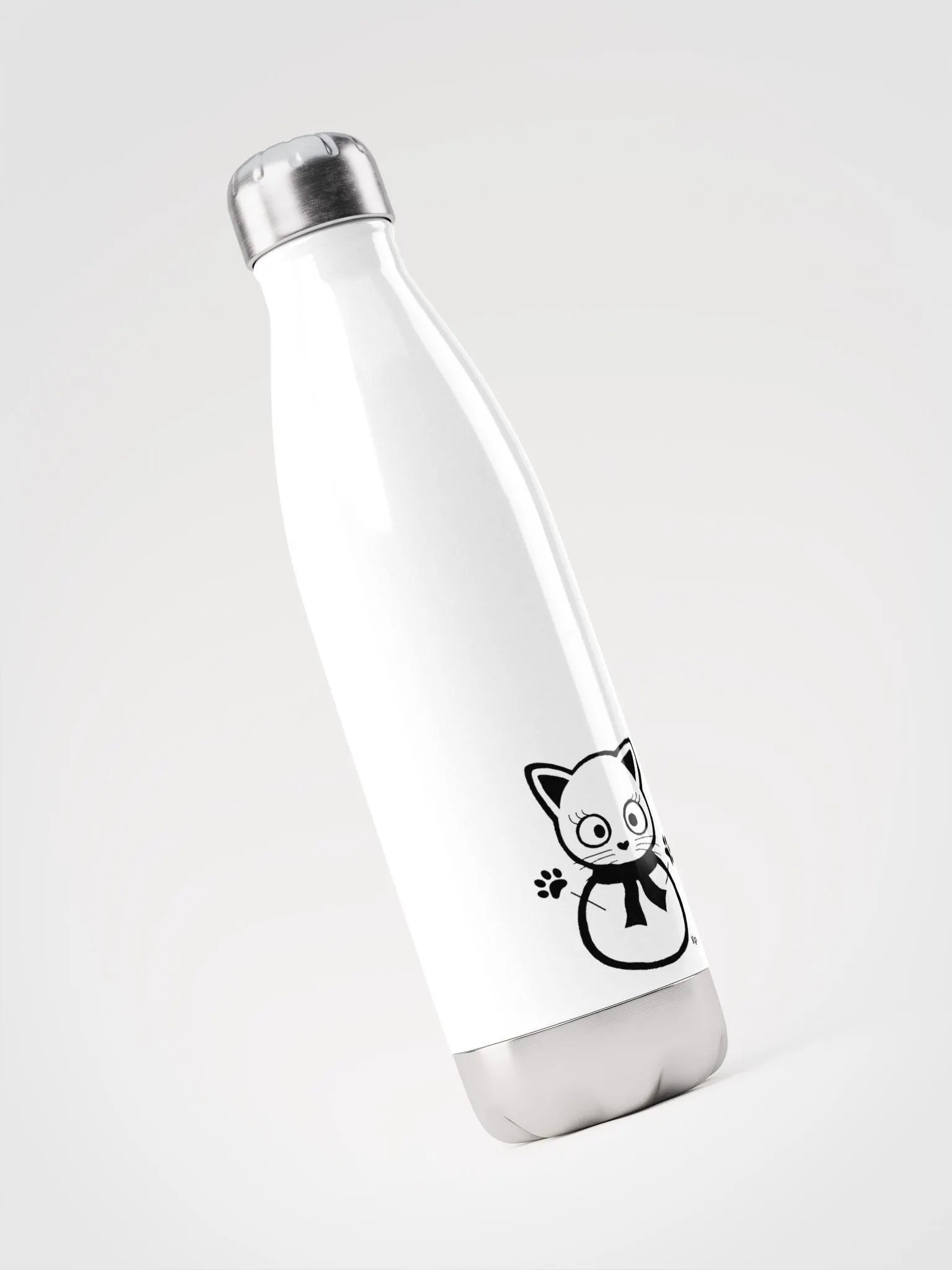 Furry Kitty Hugs Water Bottle product image (3)