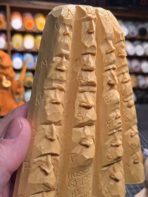 Another of my vintage woodcarving study sticks!  This one is Harlod Enlow's 