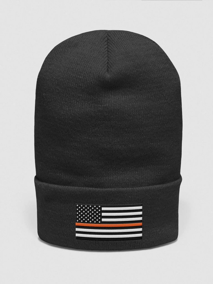 Orange Stripe American Flag Beanie product image (1)