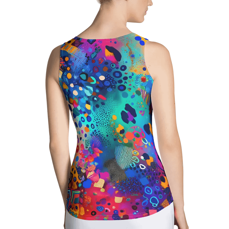 Electric Jungle Leopard Womens Tank product image (2)