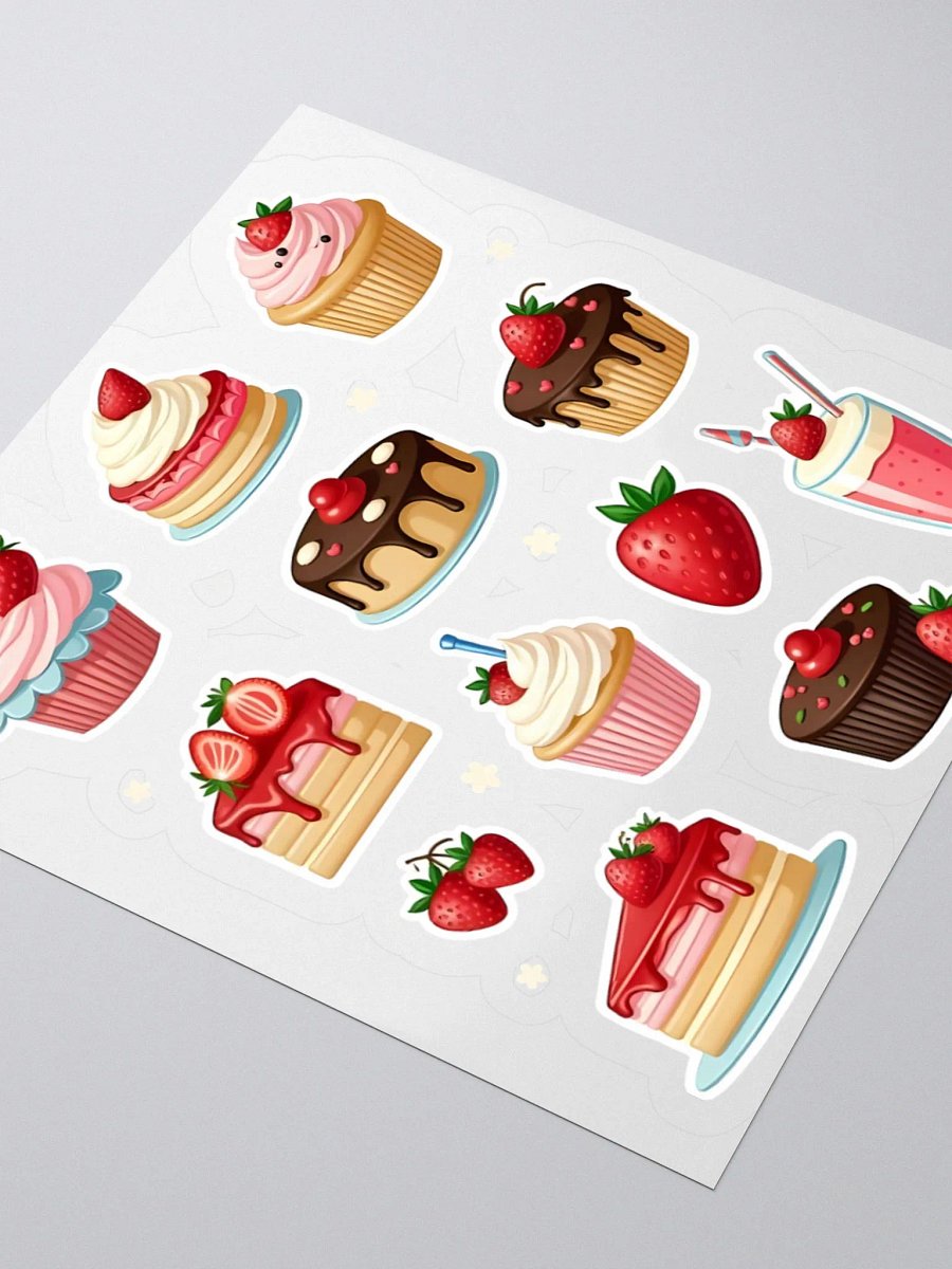 Sweet Treat Stickers: Strawberry Cakes & Cupcakes product image (7)