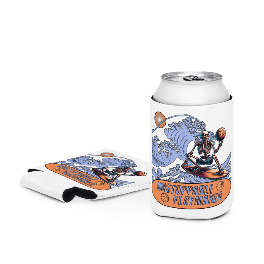 Unstoppable Playmaker Skeleton Basketball Can Cooler product image (4)