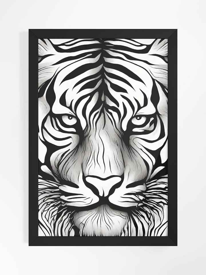 Roar with Power: Framed Tiger Face Wall Art product image (2)