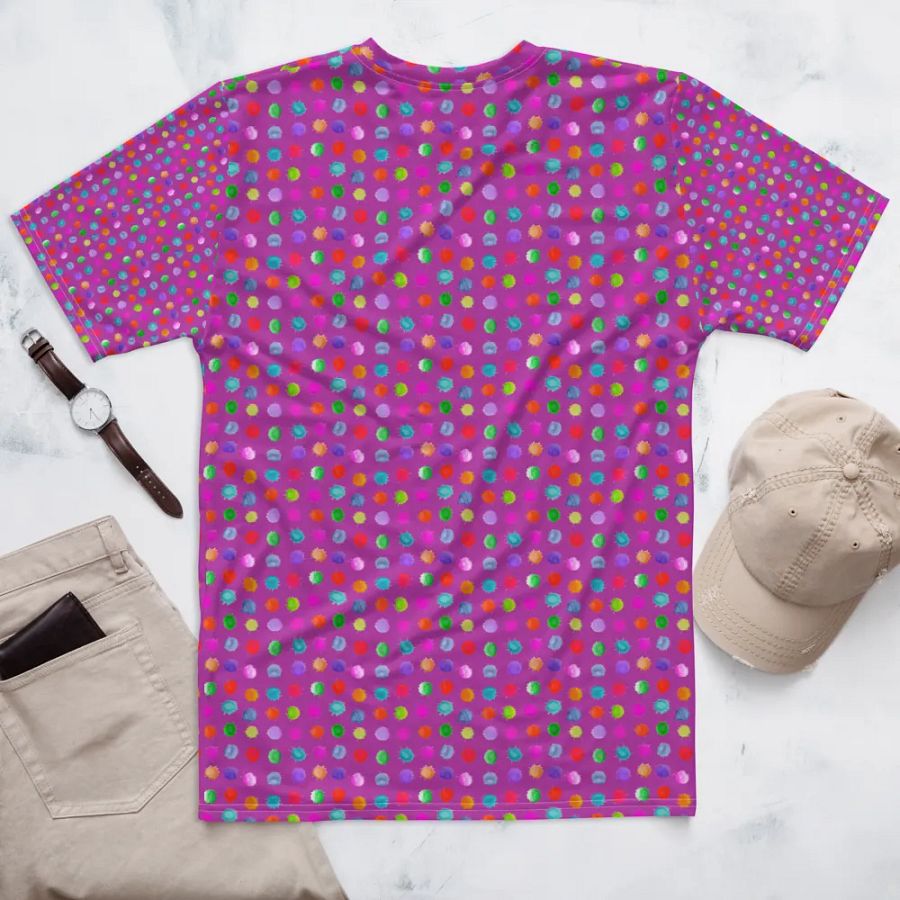 T shirt all over print watercolor dots product image (6)