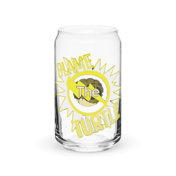 Blame The Turtle! Glass Can Cup product image (2)