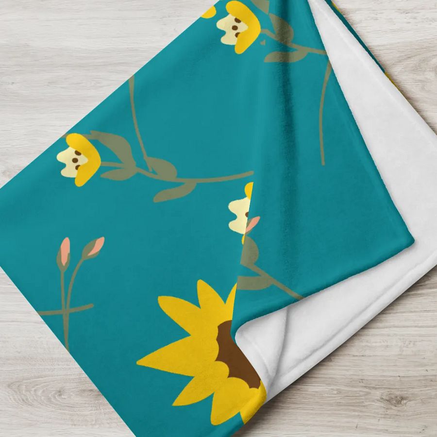 Colorful Floral Throw Blanket product image (7)