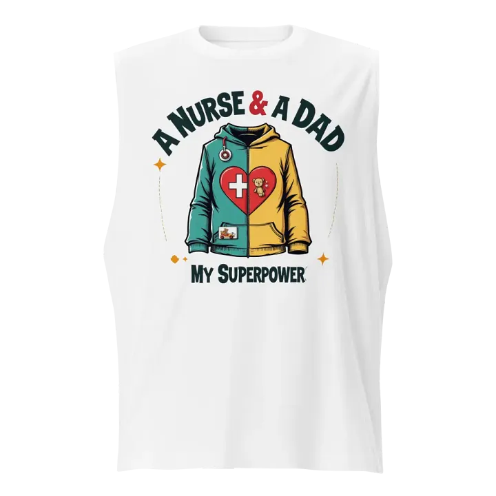 Hoodie graphic on tank : Nurse & Dad Theme tank product image (1)