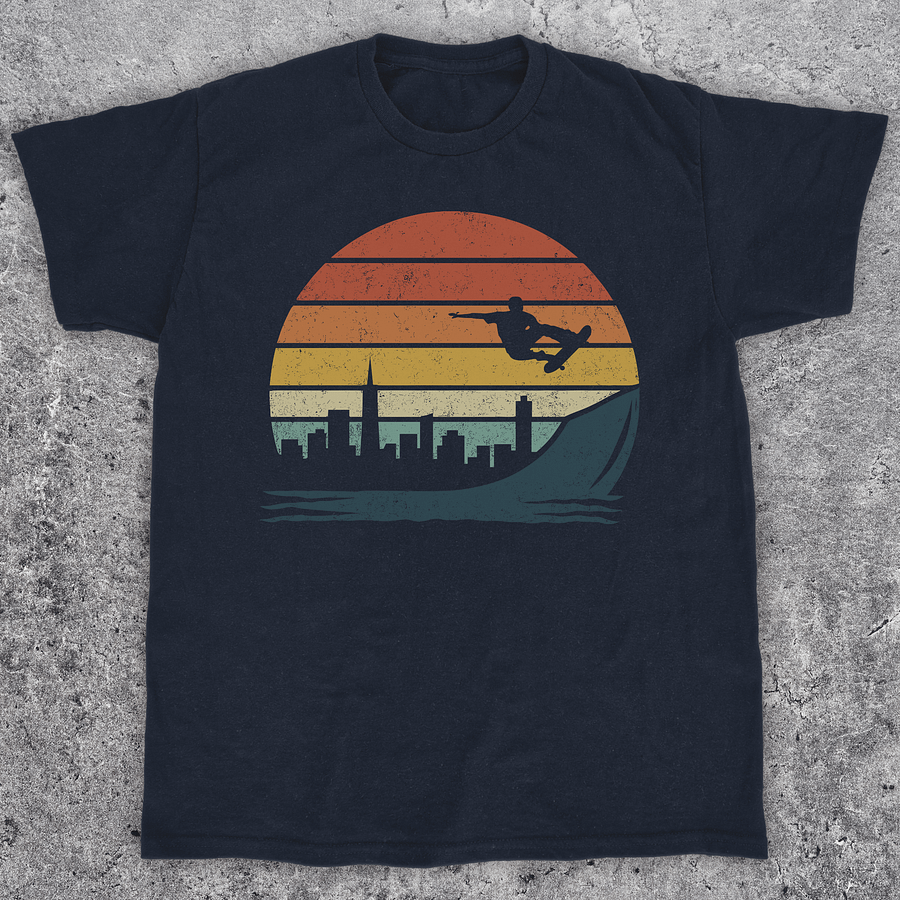 Vintage skateboarding t-shirt, Unisex product image (1)