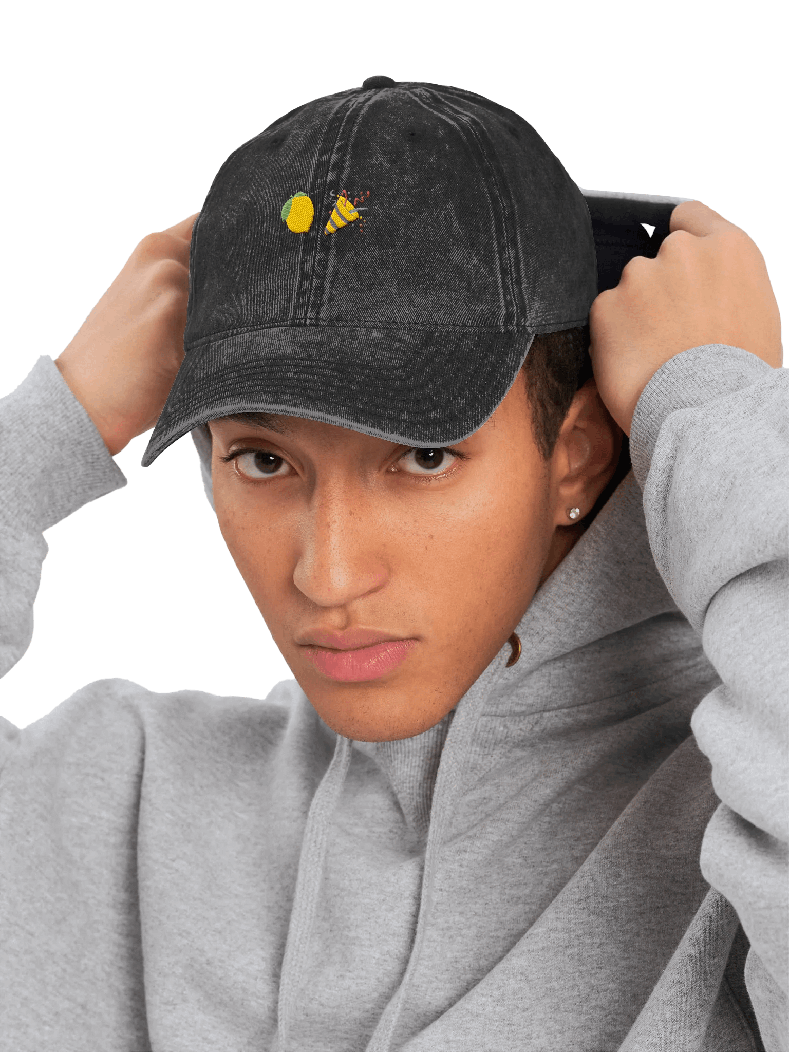 Lemon Party Embroidered Vintage Wash Dad Hat product image (7)
