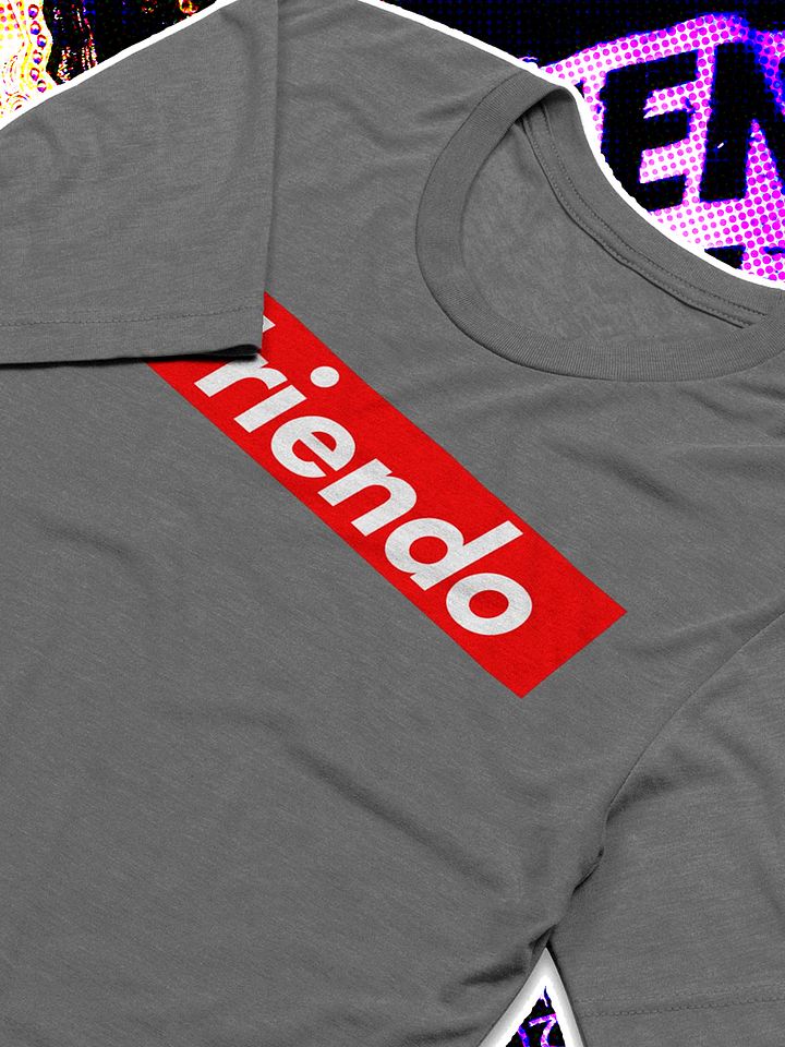 Friendo Red Bar Triblend Gray product image (2)