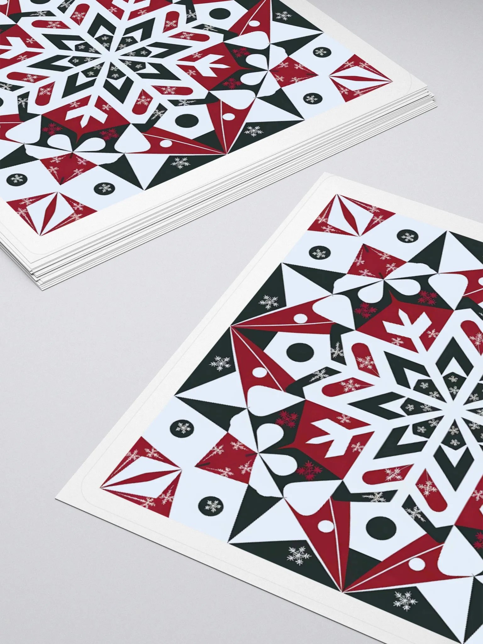 Symmetric Snowflake Kiss Cut Stickers product image (4)