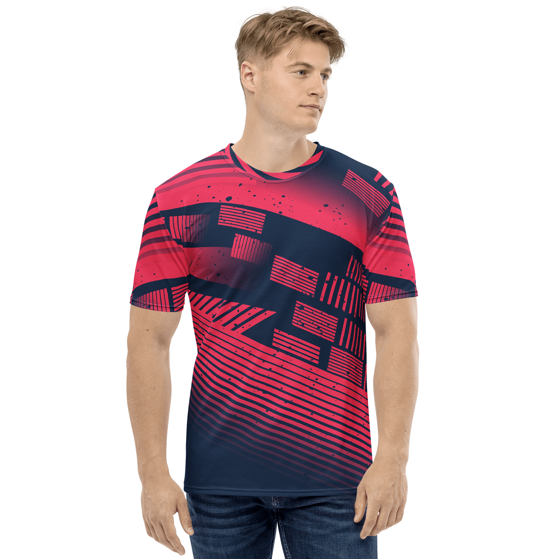 Red Stripes | Crew Neck T-Shirt product image (2)