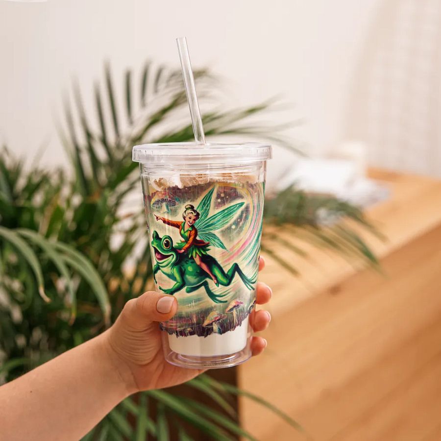 Enchanted Frog Fairy 16 oz Double Wall Insulated Tumbler product image (11)