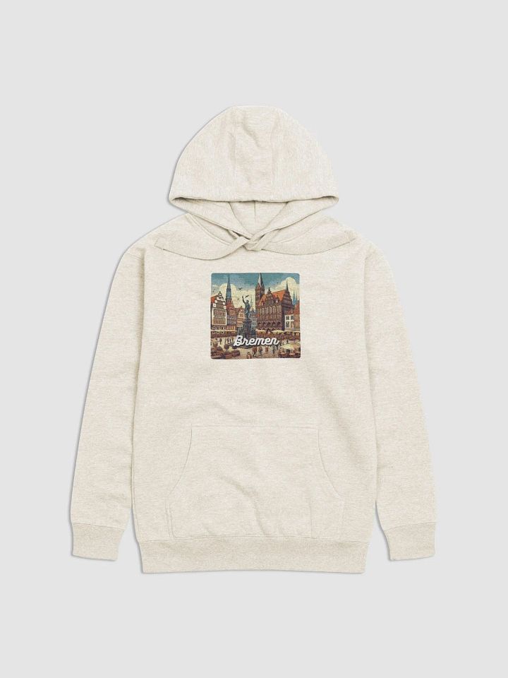 Cotton Heritage Unisex Premium Hoodie | AI Design Bremen city product image (2)