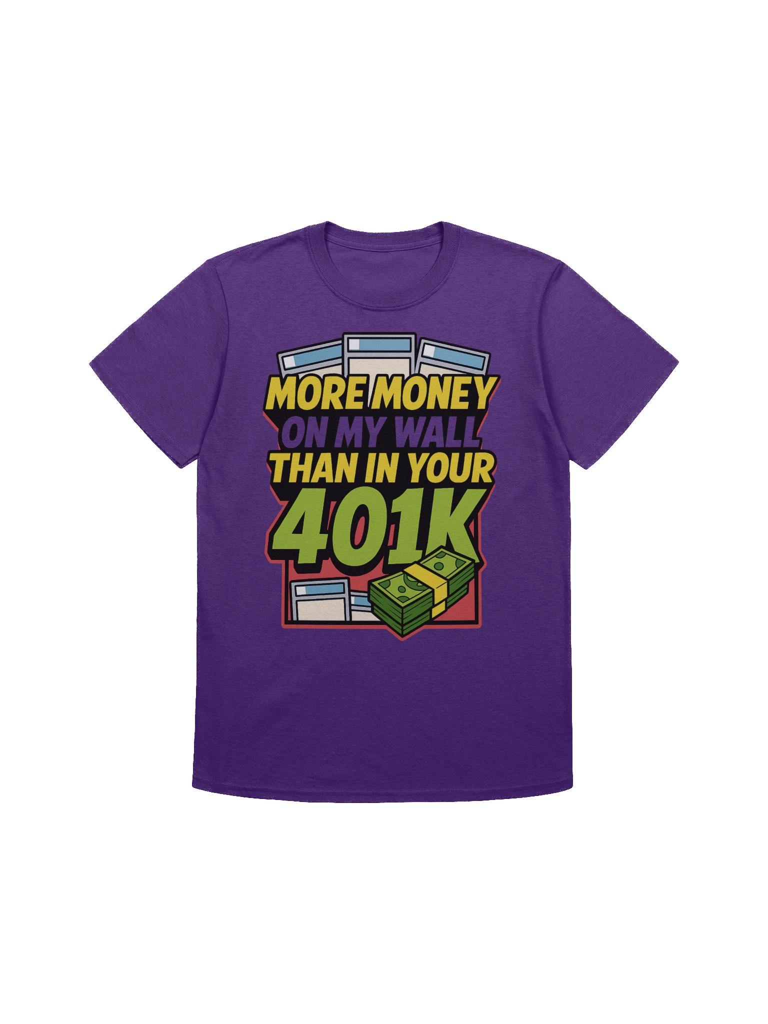 More Money on My Wall Than in Your 401k – Comic Collector Slab Wall Flex Tee product image (1)